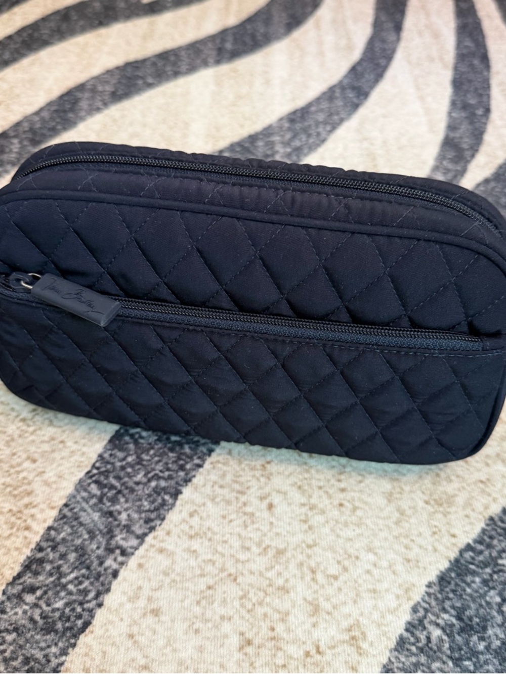 NWOT Vera Bradley Small Cosmetic Bag Quilted Navy